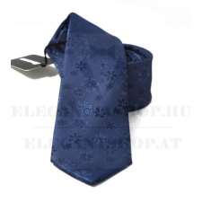  NM slim szövött nyakkendő - Sötétkék virágos nyakkendő
