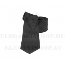  NM szövött slim nyakkendő - Fekete nyakkendő