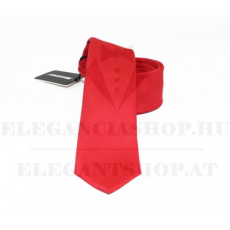  NM szövött slim nyakkendő - Piros