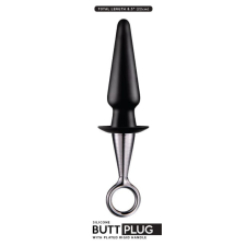 NMC 5" Silicone Butt Plug I - szilikon anál dildó - 22 cm (fekete) műpénisz, dildó