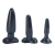 NMC Sexy Sweet Butt Plugs Set Of 3 Black