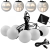 NNLED Karácsonyi füzér 8x LED elemes, dekoratív, hóemberek, szellemek, 4,33 m, játszó, fehér + USB C