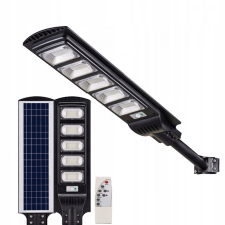 NNLED LED napelemes utcai lámpa 1800W 6500K lámpa tartóval és távirányítóval kültéri világítás