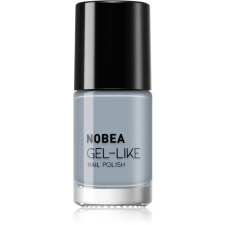 NOBEA Day-to-Day Gel-like Nail Polish körömlakk géles hatással árnyalat Cloudy grey #N10 6 ml körömlakk