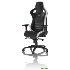 Noblechairs EPIC Valódi bőr Fekete/Fehér/Piros forgószék