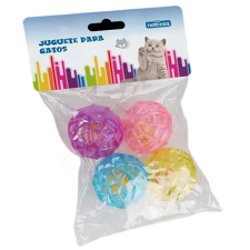  Nobleza Játék csörgős labdák cicának 4db 26319 játék macskáknak