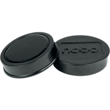 NOBO Fehértábla mágnes 10db, 38mm átmérő, fekete (1915312) táblamágnes