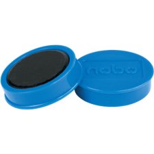 NOBO Fehértábla mágnes 10db, 38mm átmérő, kék (1915313) táblamágnes