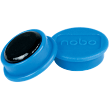 NOBO Fehértábla mágnes 8db, 20mm átmérő, kék (1901443) táblamágnes