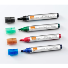 NOBO Liquid Marker 3mm Táblamarker - Vegyes színek (4db) filctoll, marker
