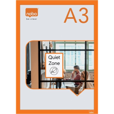 NOBO Posztertábla, fali, A3 méret, műanyag keret, 2 db, NOBO, narancs (1915698) kreatív és készségfejlesztő