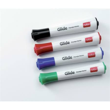 NOBO Tábla- és flipchart marker, 3 mm, kúpos, NOBO Glide, 4 különböző szín (VN2096) filctoll, marker