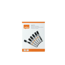 NOBO Táblamarker, folyékonytintás, kúpos, 1-3 mm, NOBO, fekete filctoll, marker