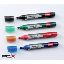 NOBO Táblamarker készlet, folyékonytintás, nobo  4 különbözõ szín filctoll, marker