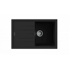 Nodor NorGranite 78.50 1B 1D BK Gránit Mosogatótálca csepegtetővel fekete 4058
