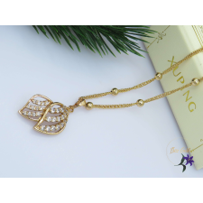  Noelin antiallergén levél formájú medálos nyaklánc-18K nyaklánc