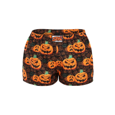  női bő szárú boxeralsók Styx art klasszikus gumipánt halloween tök (K1755) S női alsó