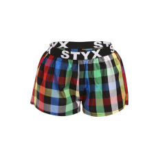  Női bő szárú boxeralsók Styx sportos gumipánt többszínű (T1012) L