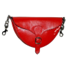 Női bőr váll-és övtáska (piros)