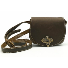  Női bőr válltáska, oldaltáska, ívelt ajándéktárgy