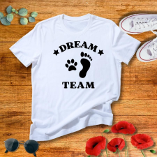 Női Dream Team Kutyás Póló - 100% Pamut ajándéktárgy
