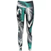  Női hosszú prémium leggings ALTISPORT VOJ/ALW001LEG01 FEKETE/TÜRKIZ méret: M