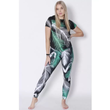 Női hosszú prémium leggings ALTISPORT VOJ/ALW001LEG01 FEKETE/TÜRKIZ méret: S női nadrág