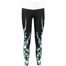  Női hosszú prémium leggings ALTISPORT VOJ/ALW022LEG01 FEKETE/TÜRKIZ méret: XXXL