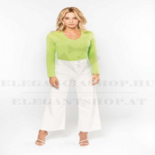  Női hosszúujjú V nyakú pamut póló női póló