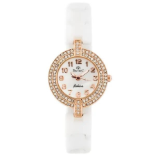 Női karóra Pacific A6002, fehér kerámia szíj, rosegold, WR30 karóra