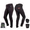  Női motoros leggings W-TEC Nombutta fekete XL, meghosszabbított hossz