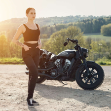  Női motoros leggings W-TEC Woposum fekete 3XL. női nadrág