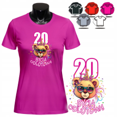  NŐI NYOMTATOTT PÓLÓ - DESIGN 28 ÉVES AJÁNDÉK - XXL