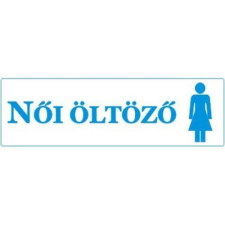  Női öltöző - műanyag, 250*80mm információs tábla, állvány