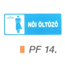  Nöi öltözö PF14 információs címke