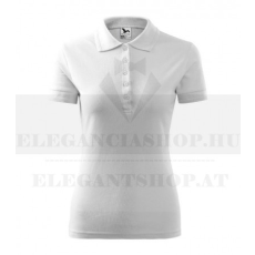  Női piké póló - Fehér