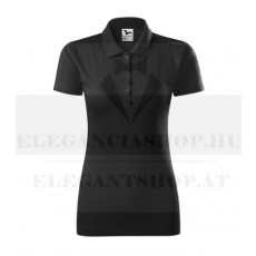  Női piké póló - Fekete