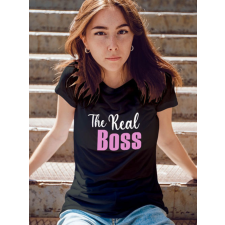  Női póló főnökasszonynak - The Real Boss női póló