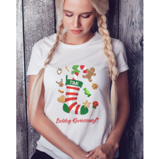  Női póló karácsonyra - Karácsonyi csizmás női póló