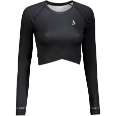  Női prémium, hosszú ujjú funkcionális crop felső ALTISPORT VOJ/ALW000TR04 FEKETE méret: XXL