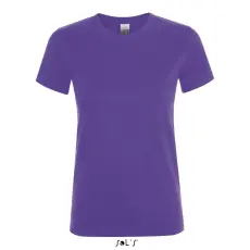  Női REGENT kereknyakú rövid ujjú pamut póló, SOLS SO01825, Dark Purple-2XL