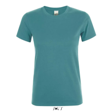  Női REGENT kereknyakú rövid ujjú pamut póló, SOLS SO01825, Duck Blue-2XL női póló