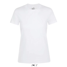  Női REGENT kereknyakú rövid ujjú pamut póló, SOLS SO01825, White-XL női póló