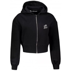  Női rövid, túlméretezett pulóver ALTISPORT BYB/ALW056BY237 FEKETE méret: XL