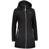  Női softshell kabát ALTISPORT CIARA FEKETE/RÓZSASZÍN méret: M