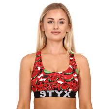 Női sportmelltartó Styx sport art dinnye (IP1459) S melltartó