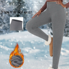  Női termo polár leggings, 2,5 cm-es derékbőséggel női nadrág