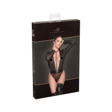 Noir - nyakpántos, lenge body (fekete) body