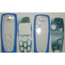 Nokia 3200 elő+akkuf, Előlap, kék mobiltelefon, tablet alkatrész