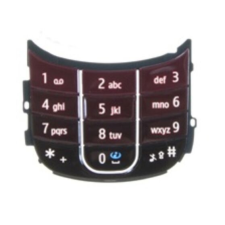 Nokia 3600 Slide alsó, Gombsor (billentyűzet), vörösbor mobiltelefon, tablet alkatrész